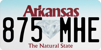 AR license plate 875MHE