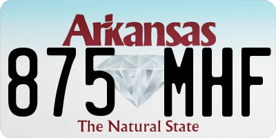 AR license plate 875MHF