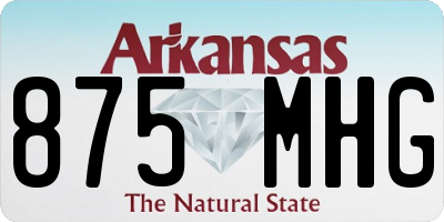 AR license plate 875MHG