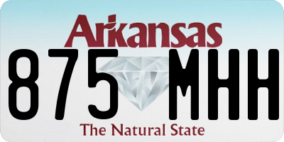 AR license plate 875MHH