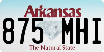 AR license plate 875MHI