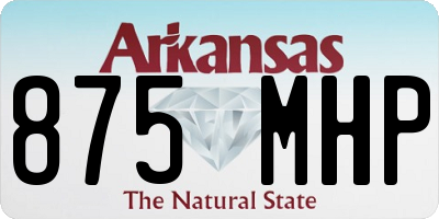 AR license plate 875MHP
