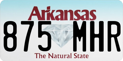 AR license plate 875MHR