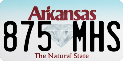 AR license plate 875MHS