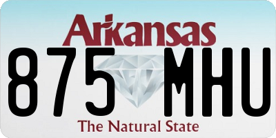 AR license plate 875MHU
