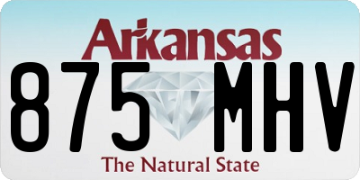 AR license plate 875MHV