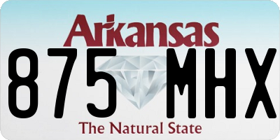 AR license plate 875MHX
