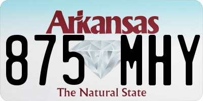 AR license plate 875MHY