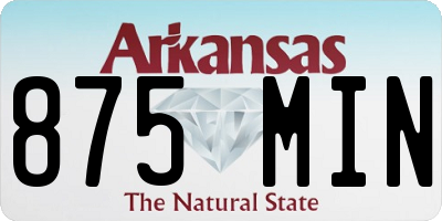 AR license plate 875MIN