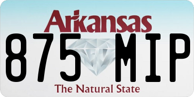 AR license plate 875MIP