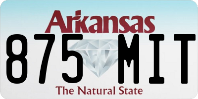 AR license plate 875MIT