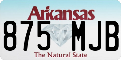 AR license plate 875MJB