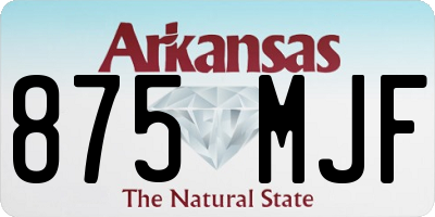 AR license plate 875MJF