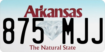 AR license plate 875MJJ