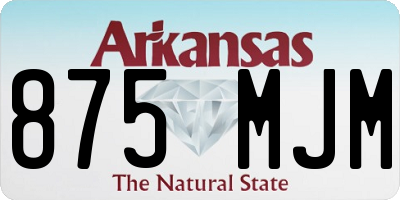 AR license plate 875MJM