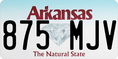 AR license plate 875MJV