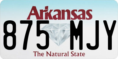 AR license plate 875MJY