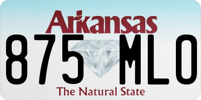 AR license plate 875MLO