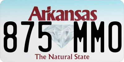 AR license plate 875MMO