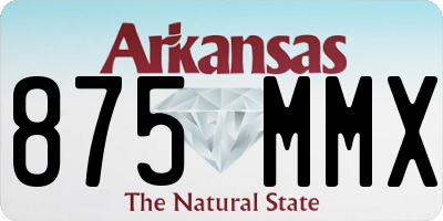 AR license plate 875MMX