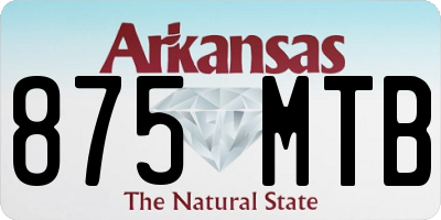 AR license plate 875MTB
