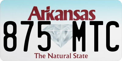 AR license plate 875MTC