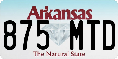 AR license plate 875MTD