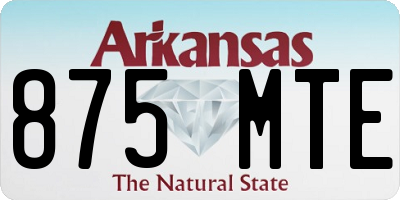 AR license plate 875MTE