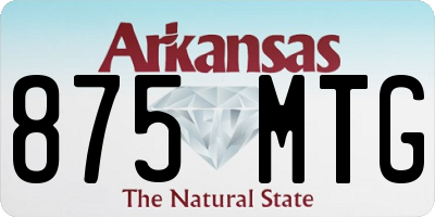 AR license plate 875MTG