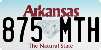 AR license plate 875MTH