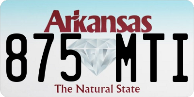 AR license plate 875MTI