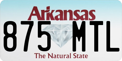 AR license plate 875MTL
