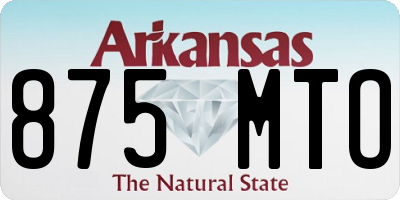 AR license plate 875MTO