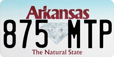 AR license plate 875MTP