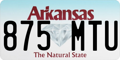 AR license plate 875MTU