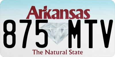 AR license plate 875MTV
