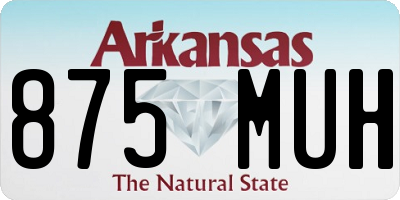 AR license plate 875MUH