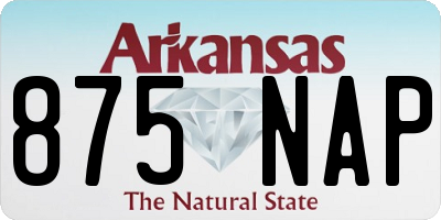 AR license plate 875NAP