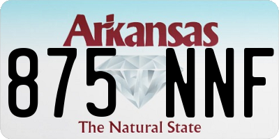AR license plate 875NNF