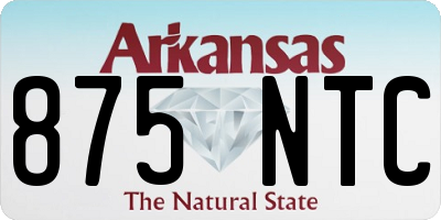 AR license plate 875NTC