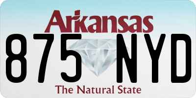 AR license plate 875NYD