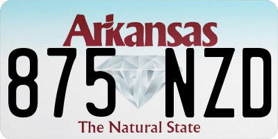 AR license plate 875NZD
