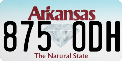 AR license plate 875ODH