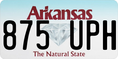 AR license plate 875UPH