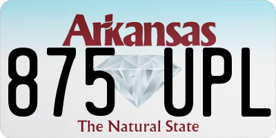 AR license plate 875UPL