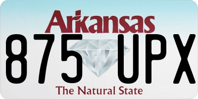 AR license plate 875UPX