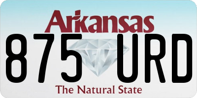 AR license plate 875URD