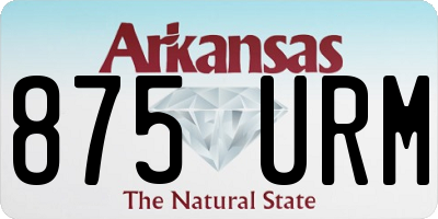 AR license plate 875URM