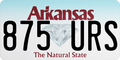AR license plate 875URS