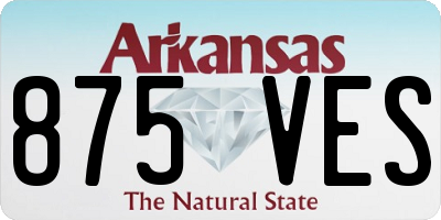 AR license plate 875VES